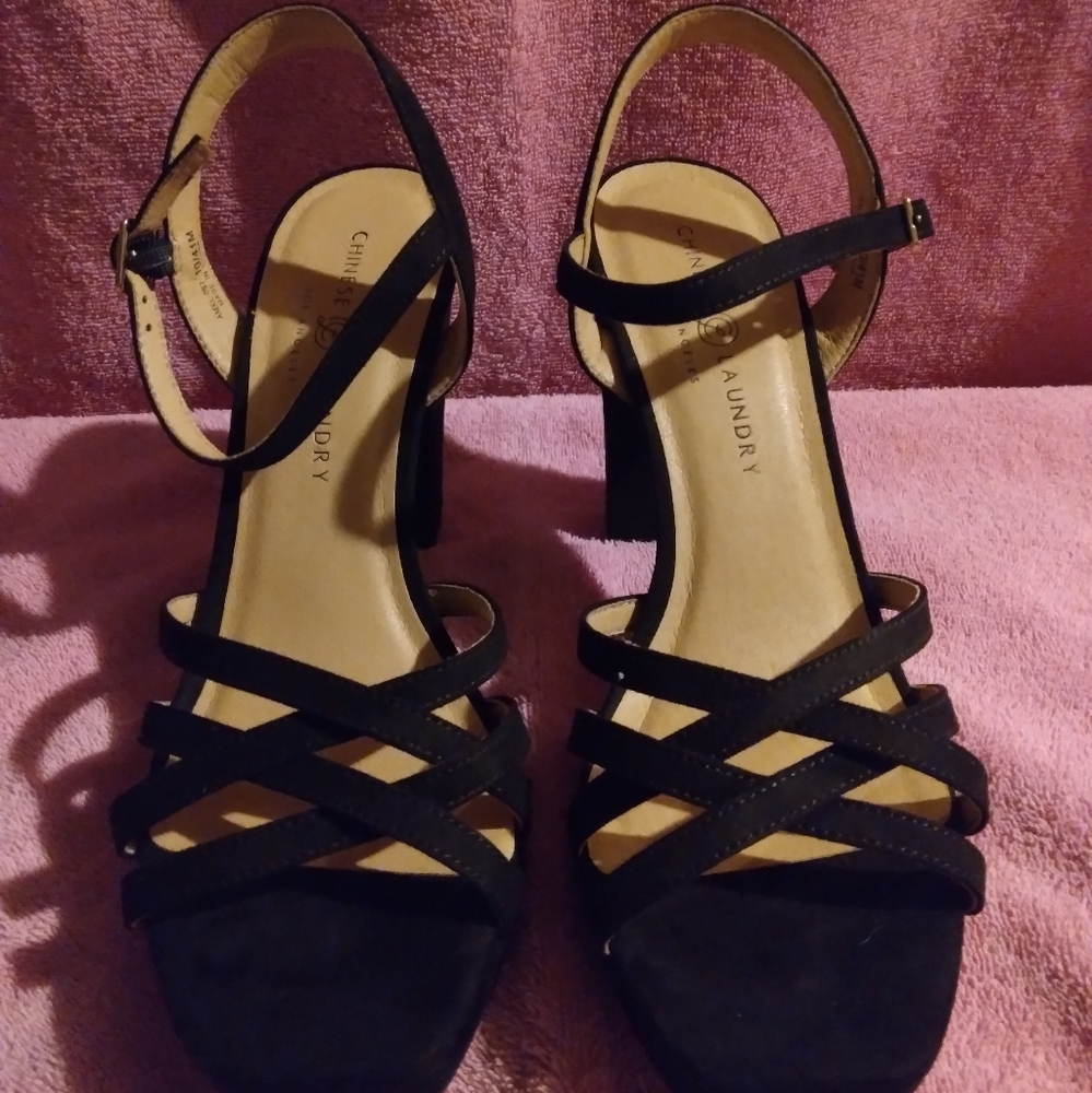 Chinese Laundry Women's Platform Sandal High Block Heels👡👡